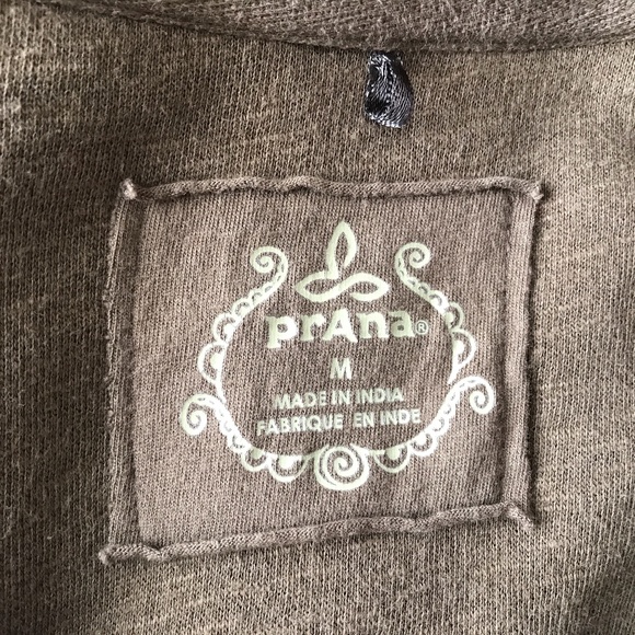 Prana Olive Zip Front Sweatshirt Jacket - Picture 4 of 6